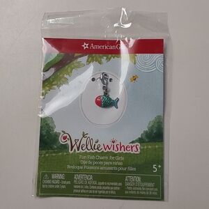 American Girl WellieWishers Fish Charm - Red & Teal